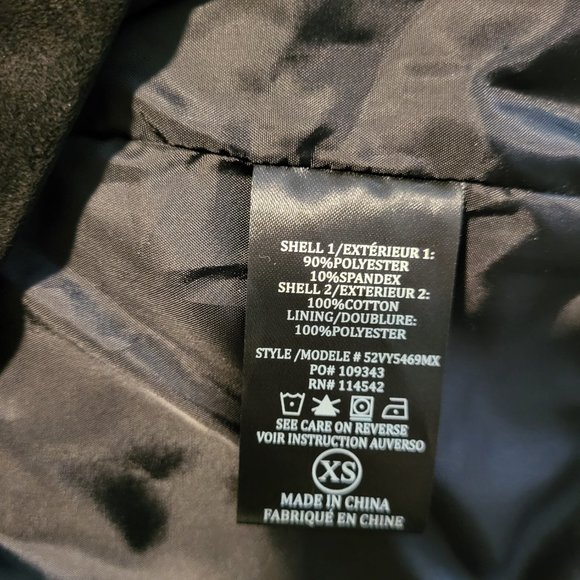 NEW SL8 Black Faux Suede Moto Jacket size XS - Picture 4 of 5